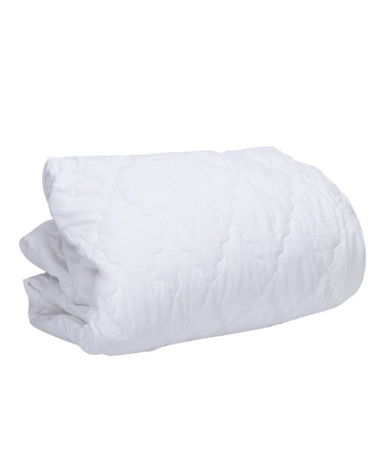 Somnia Queen Size Bed Quilted Fitted Mattress Protector - White