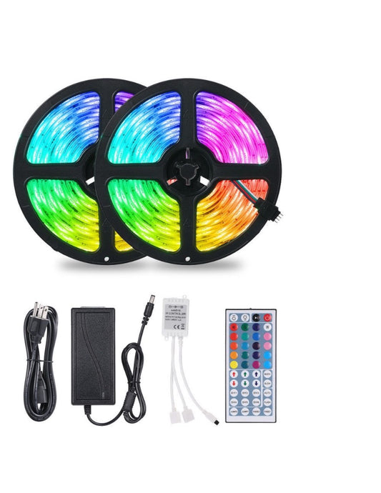 Lumina RGB 150 LED 5m Rope String Lights with Remote - Set of 2