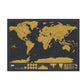 Large World Scratch Off Travel Map Poster