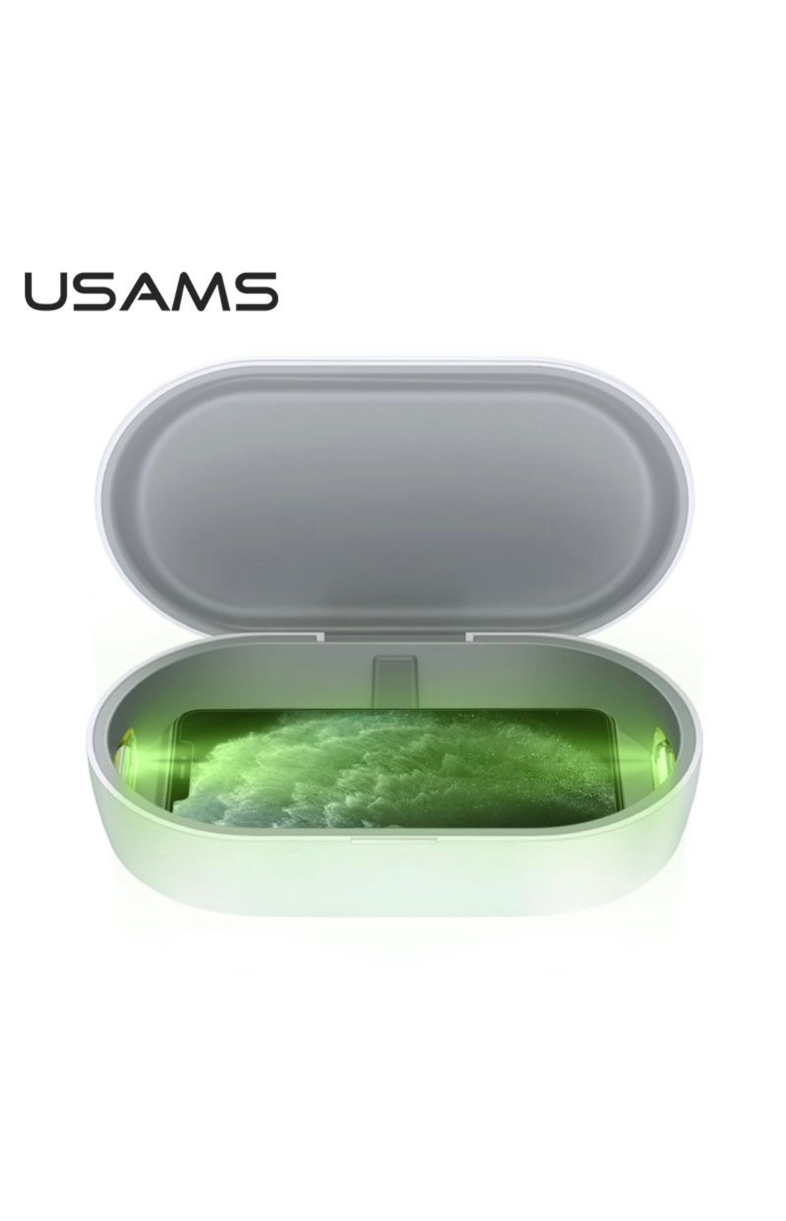 USAMS UV Light Sterilizer Disinfection Box With Wireless Charger