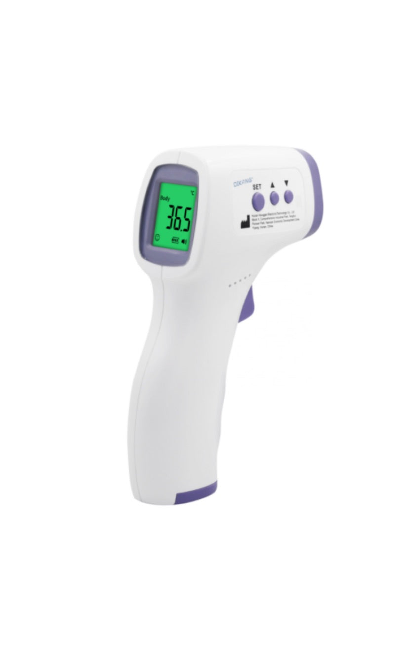 Medical Infrared Body and Surface Thermometer With Colored Screen