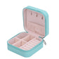 Faux Leather Double Layer Jewelry Organiser/Aqua