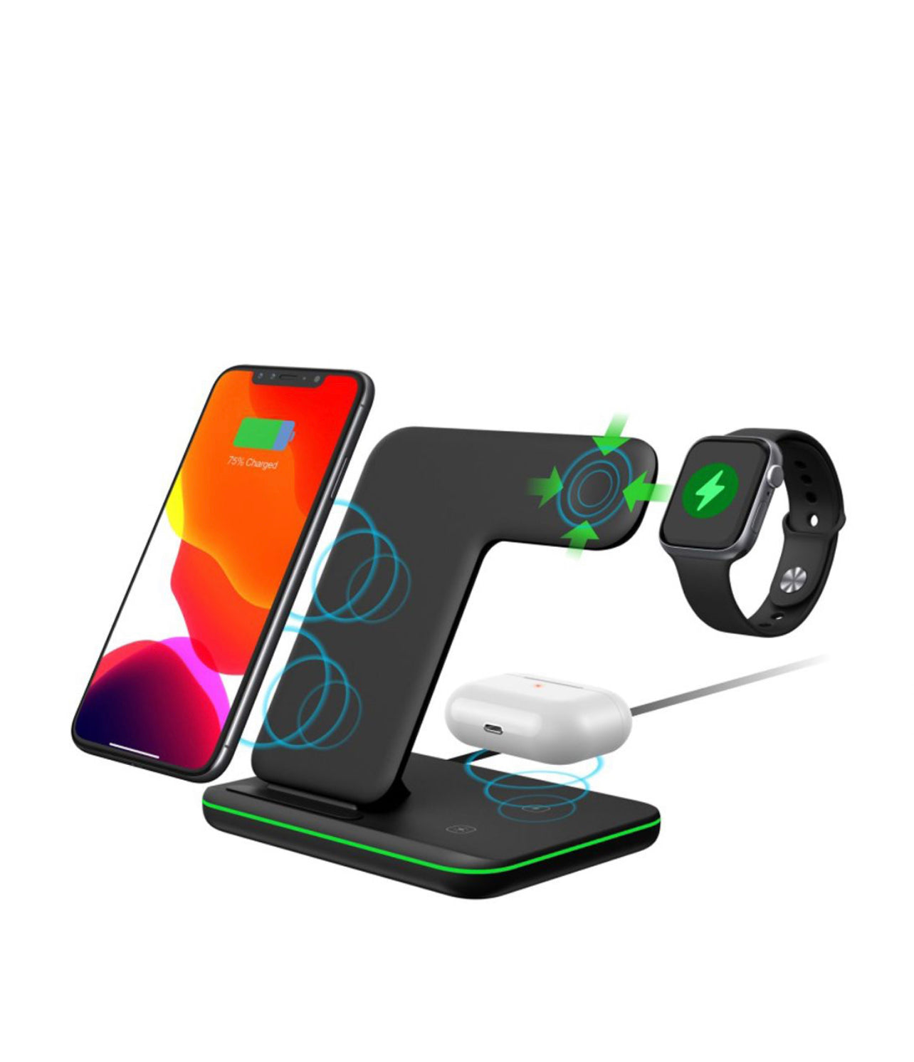 3in1 Wireless  Charging Foldable Stand