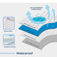 Somnia Waterproof Quilted Fitted Mattress Protector - White