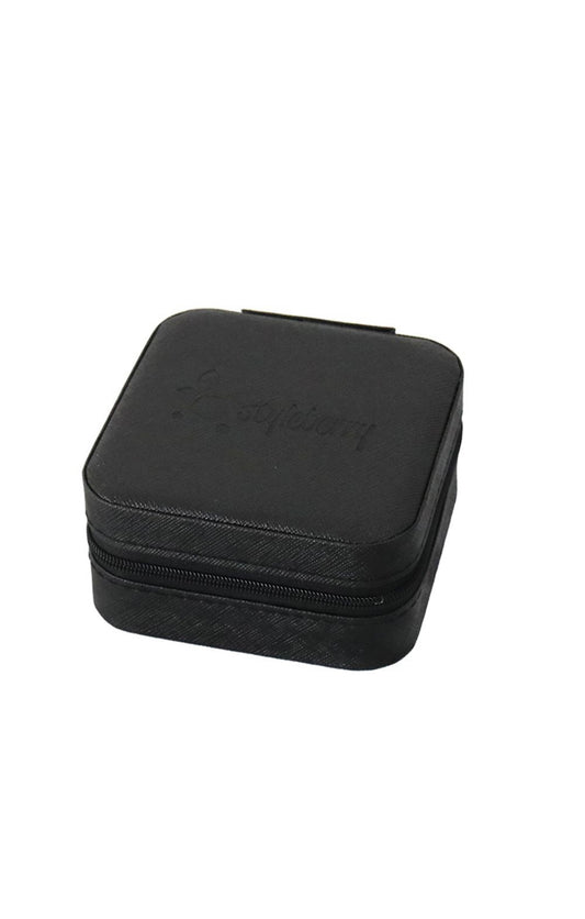 Styleberry Faux Leather Double Layer Jewelery Organiser/Black
