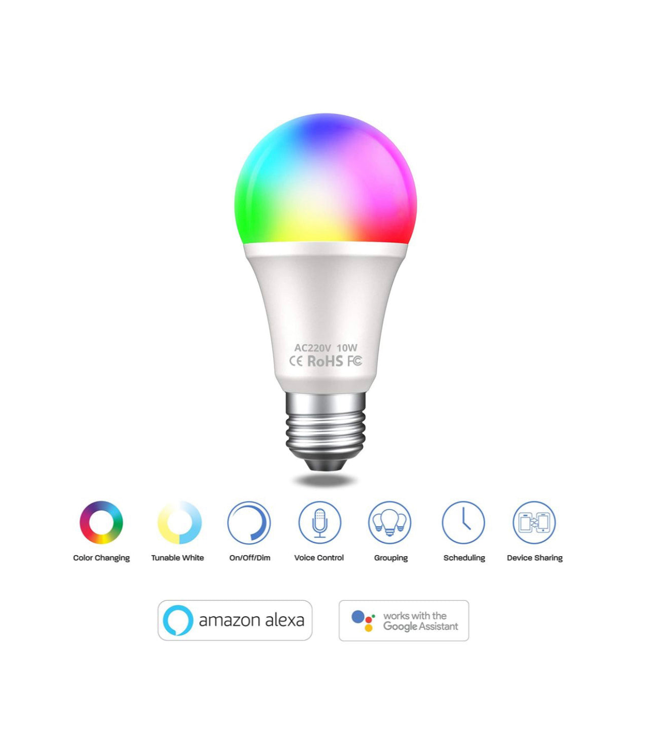10w LED Smart Light Bulb Single E27