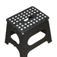 Folding Plastic Step Ladder Stool - Black 20Cm Height