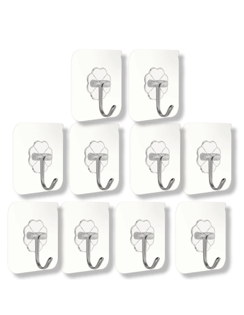 Self Adhesive Hooks Pack of 8 - Heavy Duty