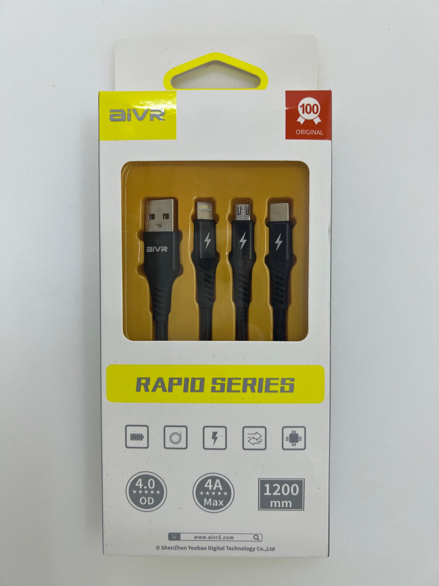 Lightning/Type C/Micro USB Cable 3in1