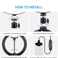 Lumina Desktop 10” Selfie Ring Light With 3 Color Modes