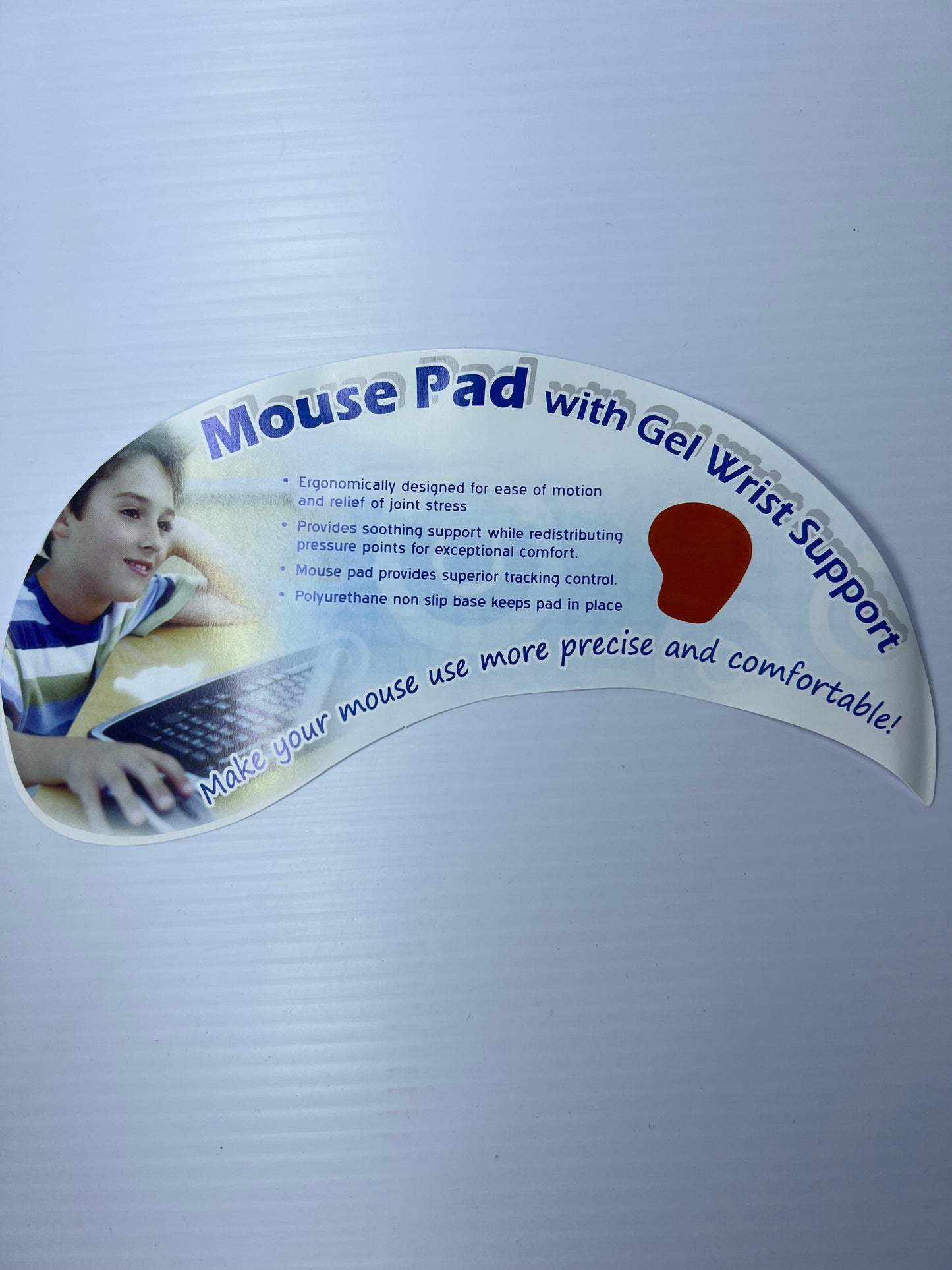 Anti Slip Mouse Pad With Gel Wrist Support