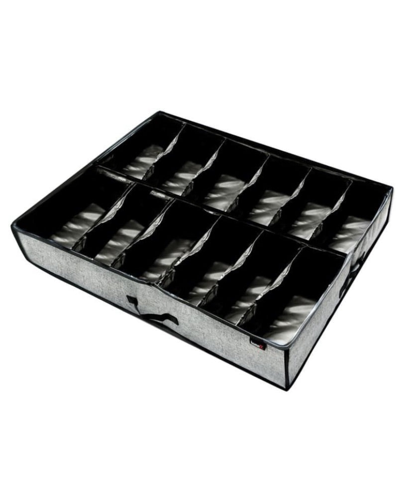 HomeFX Under Bed 12 Pair Shoe organizer